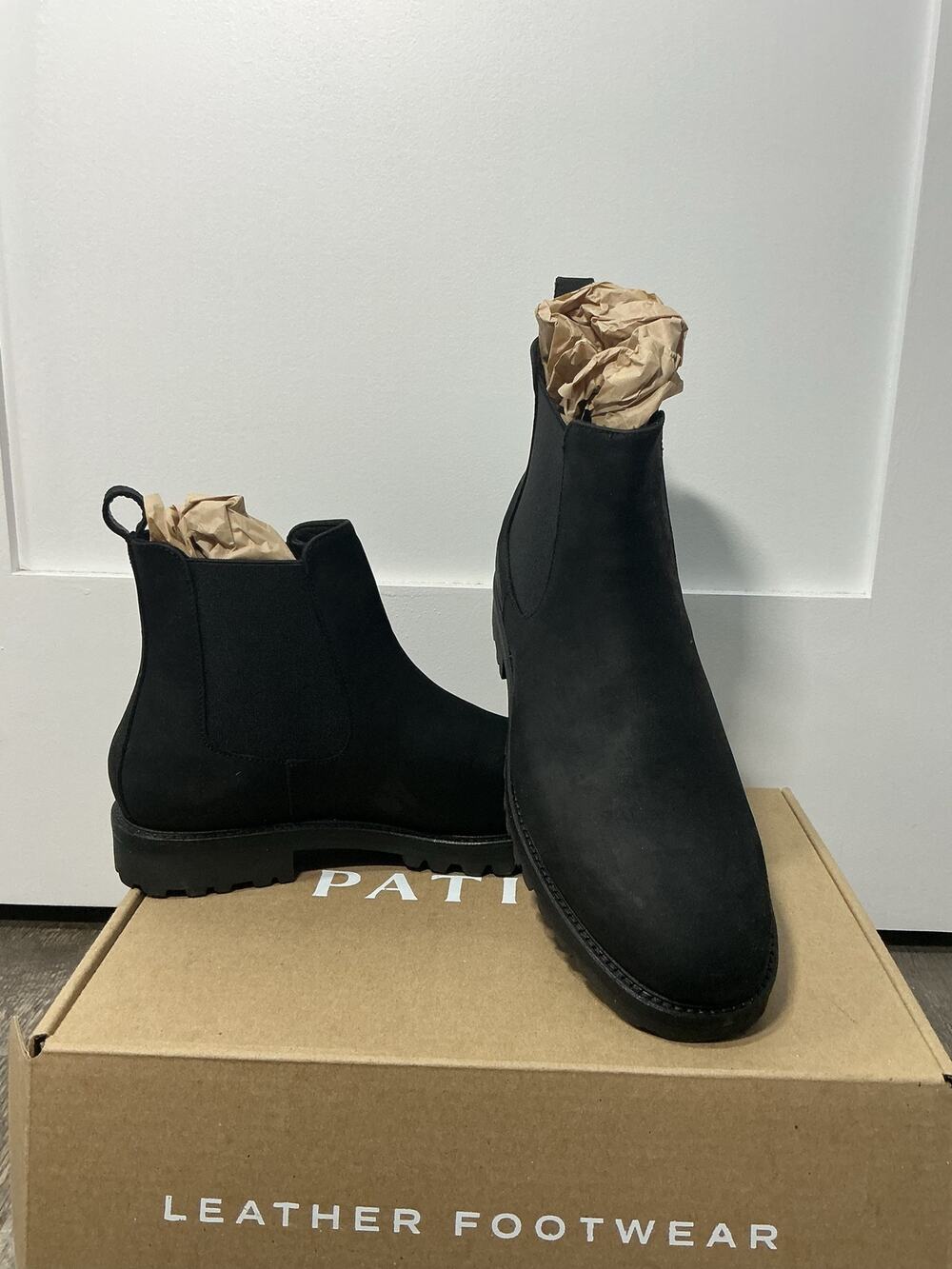 NEW Portland Leather Goods Patina Breaker Chelsea Leather Boots Mens Sz 10